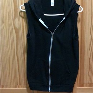 American apparel zip up vest